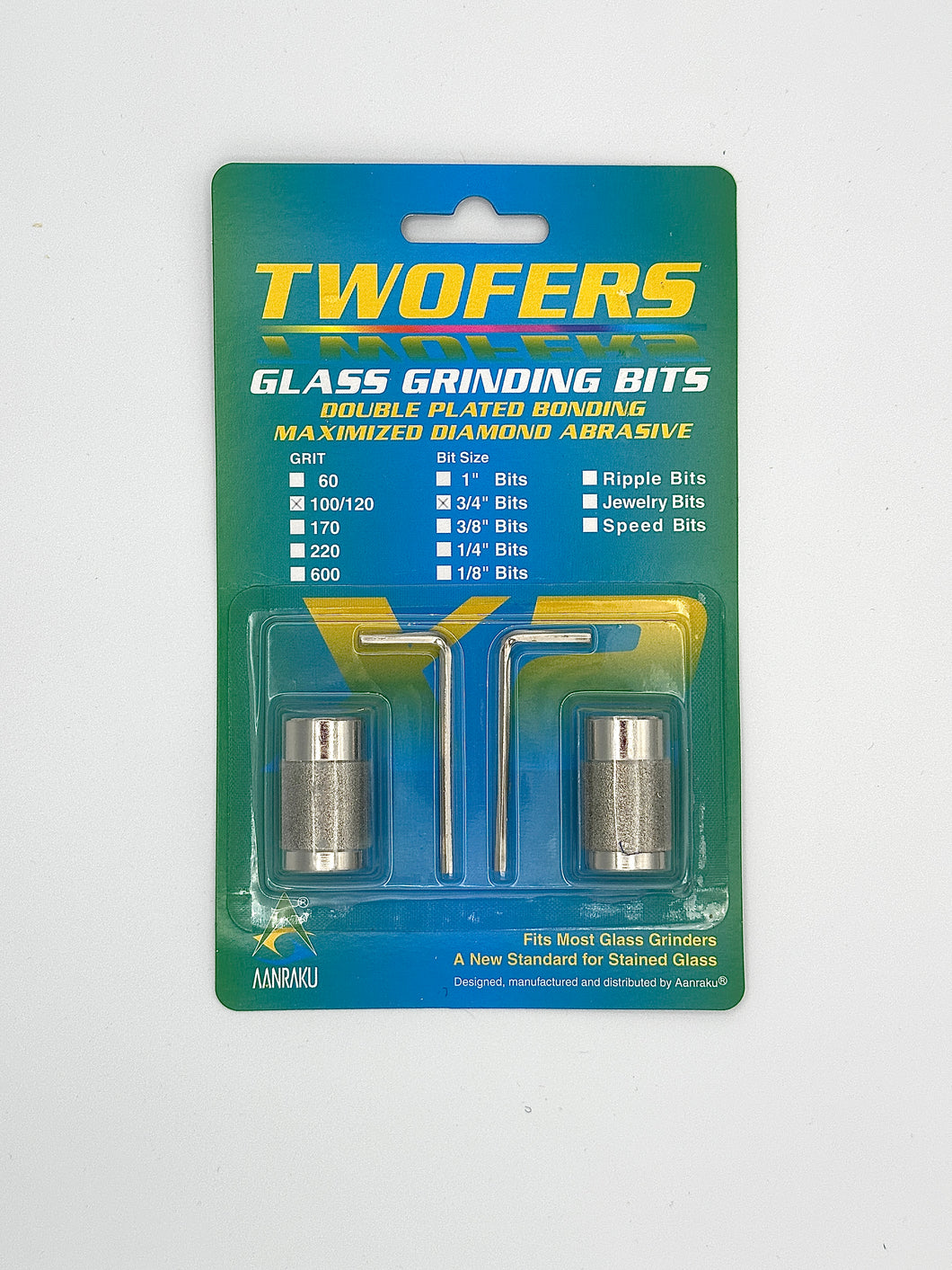 Twofer Grinder Bits 1in Ultra-Fine 600 Grit ( China