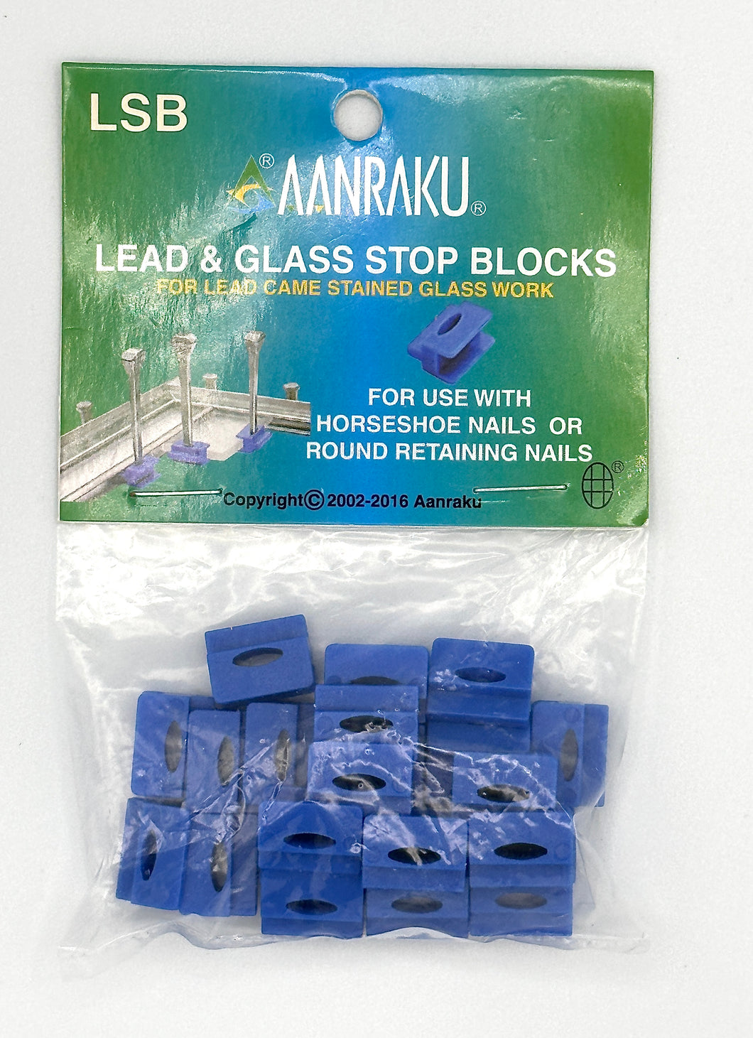 LEAD & GLASS STOP BLOCKS