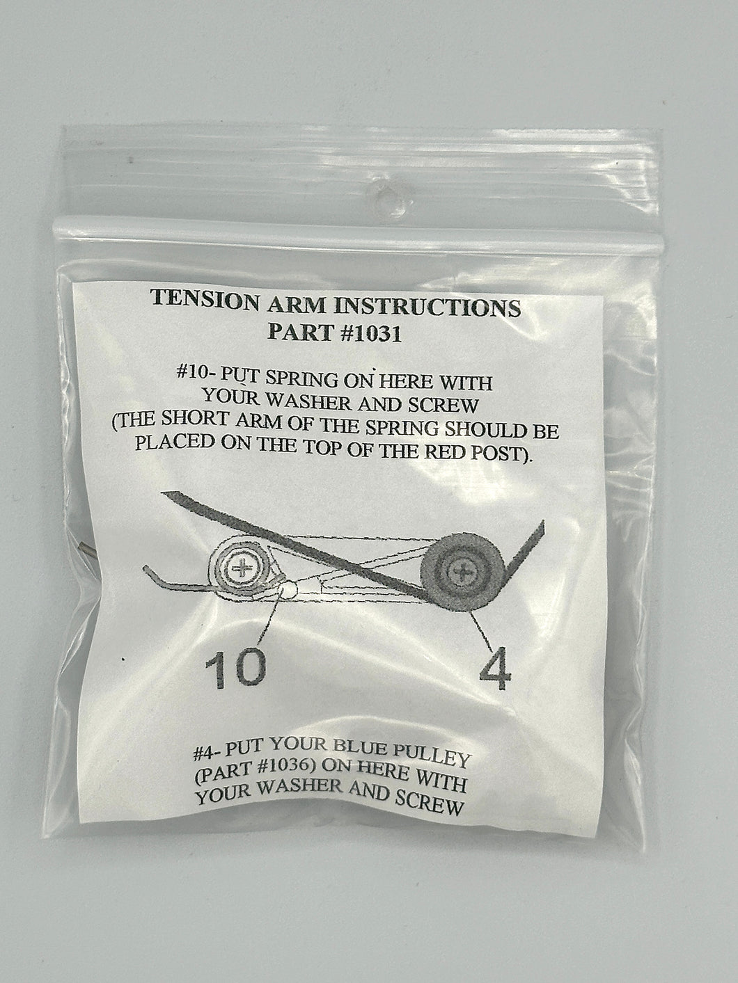 T3 TENSION ARM AND SPRING