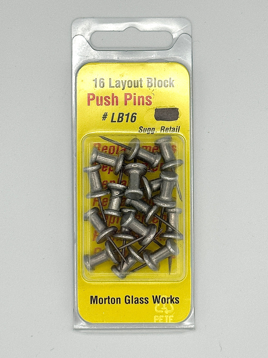 MORTON LAYOUT - REPLACEMENT PUSH PINS (16)